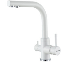 Смеситель для кухни Paulmark Essen Es213011-431TW Белый матовый