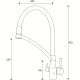 Смеситель для кухни Paulmark Siegen Si213111-308 Черный