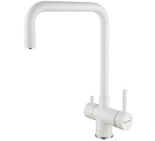 Смеситель для кухни Paulmark Wetter We213030-431 Белый матовый