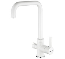 Смеситель для кухни Paulmark Logas Lo213021-431TW Белый