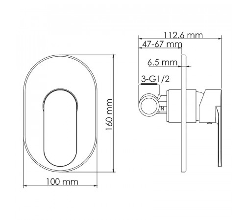 Смеситель для раковины WasserKRAFT A85593 Белый матовый