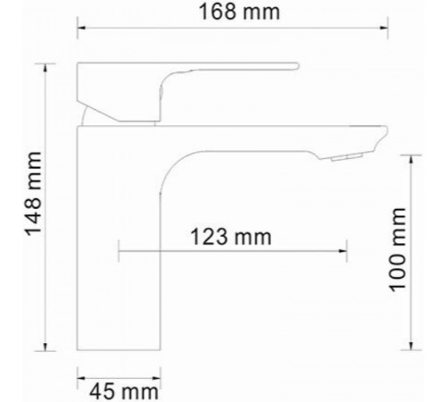 Смеситель для раковины WasserKRAFT Dinkel 5803 Хром