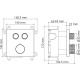 Смеситель для душа WasserKRAFT Dinkel 5848 Thermo с термостатом Хром