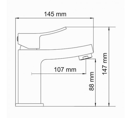 Смеситель для раковины WasserKRAFT Aller 1064 Хром