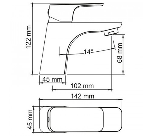 Смеситель для раковины WasserKRAFT Salm 2703 Хром