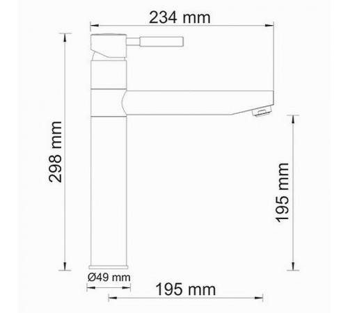 Смеситель для кухни WasserKRAFT Main 4107 Хром