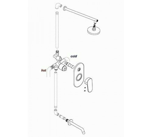 Смеситель для душа WasserKRAFT Main 4141 Хром