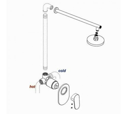 Смеситель для душа WasserKRAFT Main 4151 Хром