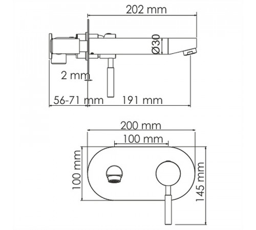 Смеситель для раковины WasserKRAFT Main 4130 Хром