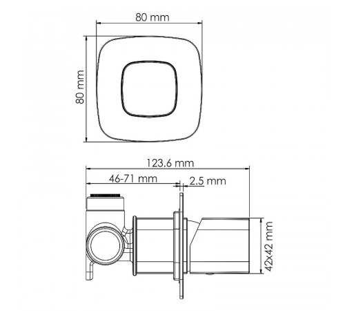 Смеситель для душа WasserKRAFT Saale 9551 Белый матовый