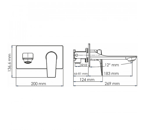 Смеситель для раковины WasserKRAFT Lopau 3230 Хром