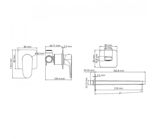 Смеситель для раковины WasserKRAFT Weida A3151.270 Хром