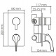 Смеситель для душа WasserKRAFT Sauer 7171 Золото