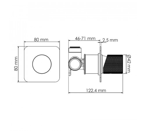 Смеситель для душа WasserKRAFT Tauber 6451 Никель