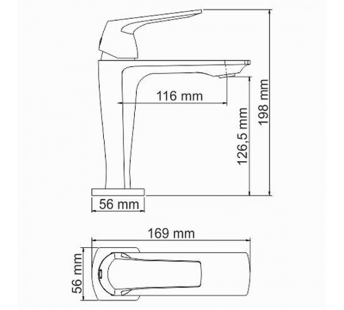 Смеситель для раковины WasserKRAFT Neime 1903 Хром