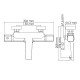 Смеситель для ванны WasserKRAFT Naab 8611 Thermo с термостатом Хром