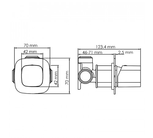 Смеситель для душа WasserKRAFT Naab 8651 Хром