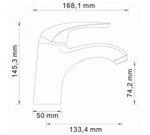 Смеситель для раковины WasserKRAFT Rossel 2803 Хром