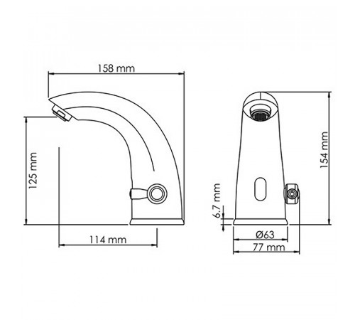 Смеситель для раковины WasserKRAFT Rossel 2813 Хром