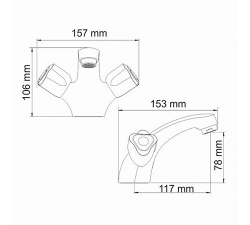 Смеситель для раковины WasserKRAFT Amper 2903 Хром