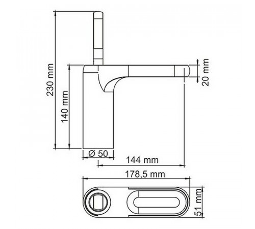 Смеситель для раковины WasserKRAFT Kammel 1803 Хром