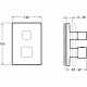 Смеситель для душа Jacob Delafon Modulo E75387-CP Хром