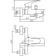 Смеситель для ванны Aquanet Static AF330-20C 237442 Хром