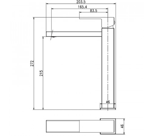 Смеситель для раковины Aquanet Blanco AF420-11W 261817 Белый матовый