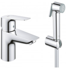 Смеситель для раковины Grohe BauEdge 23757001 с гигиеническим душем Хром