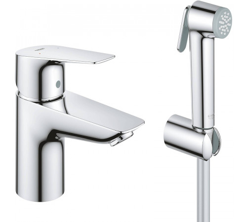 Смеситель для раковины Grohe BauEdge 23757001 с гигиеническим душем Хром