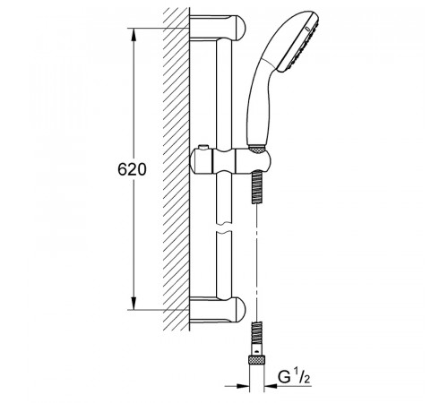 Комплект смесителей Grohe Eurosmart 124446 Хром