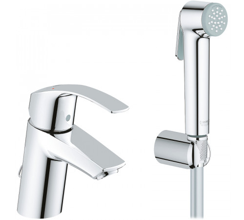 Смеситель для раковины Grohe Eurosmart 23124002 с гигиеническим душем Хром