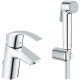 Смеситель для раковины Grohe Eurosmart 23124002 с гигиеническим душем Хром