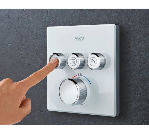 Смеситель для душа Grohe Grohtherm SmartControl 29157LS0 с термостатом Белая луна