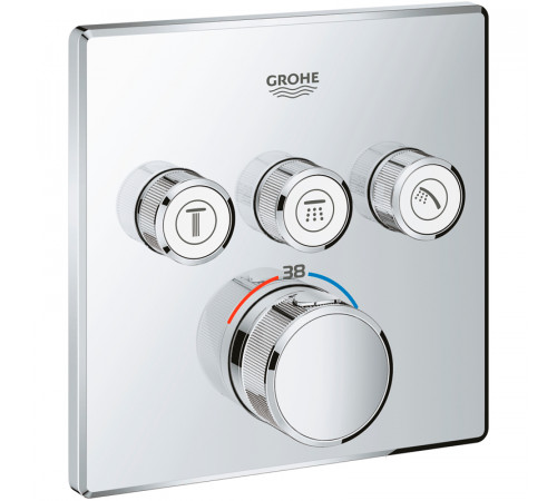 Смеситель для душа Grohe Grohtherm SmartControl 29126000 с термостатом Хром