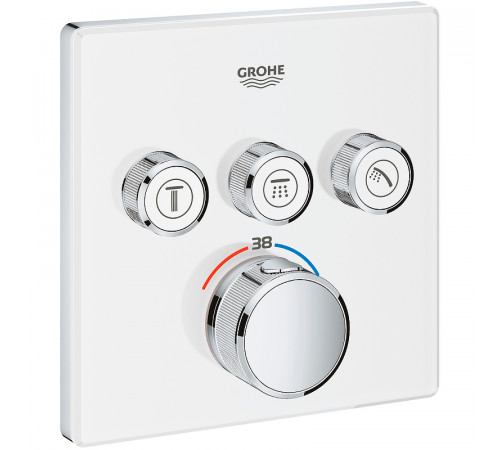 Смеситель для душа Grohe Grohtherm SmartControl 29157LS0 с термостатом Белая луна