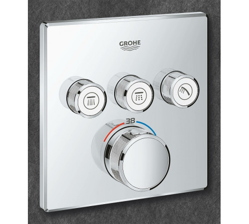 Смеситель для душа Grohe Grohtherm SmartControl 29126000 с термостатом Хром