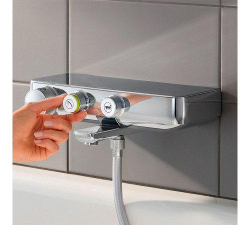 Смеситель для ванны Grohe Grohtherm SmartControl 34718000 с термостатом Хром