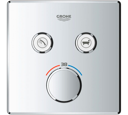 Смеситель для душа Grohe Grohtherm SmartControl 29124000 с термостатом Хром