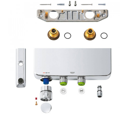 Смеситель для ванны Grohe Grohtherm SmartControl 34718000 с термостатом Хром