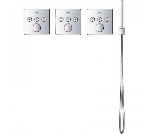 Смеситель для душа Grohe Grohtherm SmartControl 29126000 с термостатом Хром