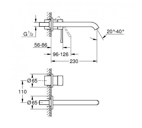 Смеситель для раковины Grohe Essence 19967GL1 Холодный рассвет глянец