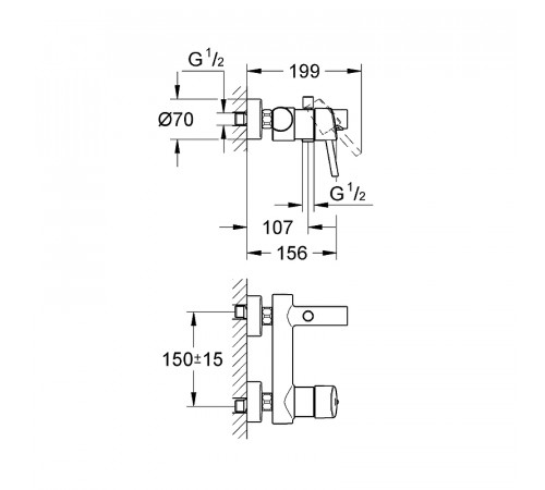 Смеситель для ванны Grohe Concetto 32211001 Хром