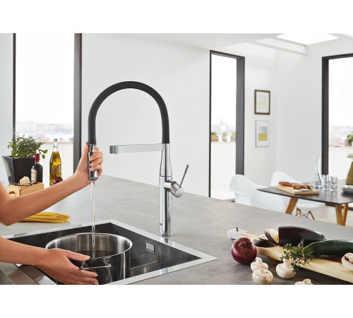 Смеситель для кухни Grohe Essence New 30294000 Хром Черный