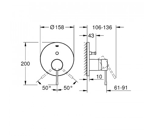 Смеситель для душа Grohe Essence New 24058001 Хром