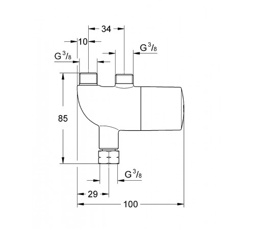 Универсальный термостат Grohe Grohtherm Micro 34487000 Хром