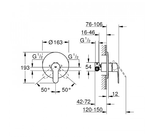 Смеситель для душа Grohe Eurostyle Cosmopolitan 33635002 Хром