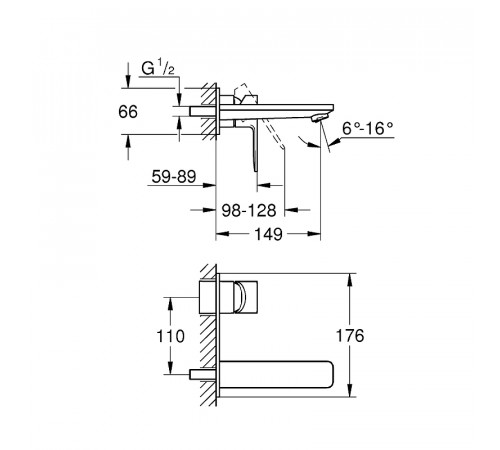 Смеситель для раковины Grohe Lineare New 19409DC1 Суперсталь