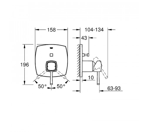 Смеситель для душа Grohe Grandera 24068000 Хром