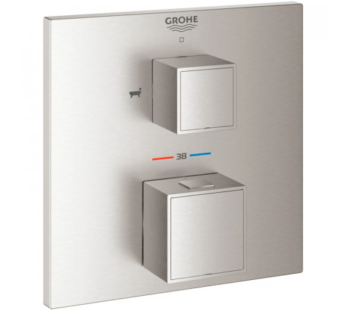 Смеситель для душа Grohe Grohtherm Cube 24155DC0 с термостатом Суперсталь